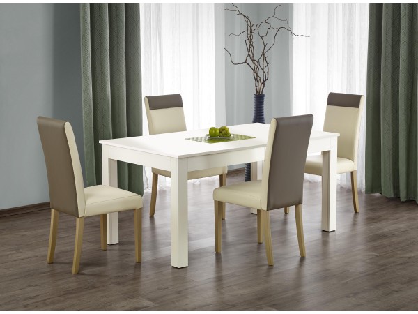 SEWERYN 160/300 cm extension table color: white DIOMMI V-PL-SEWERYN-ST-BIAŁY